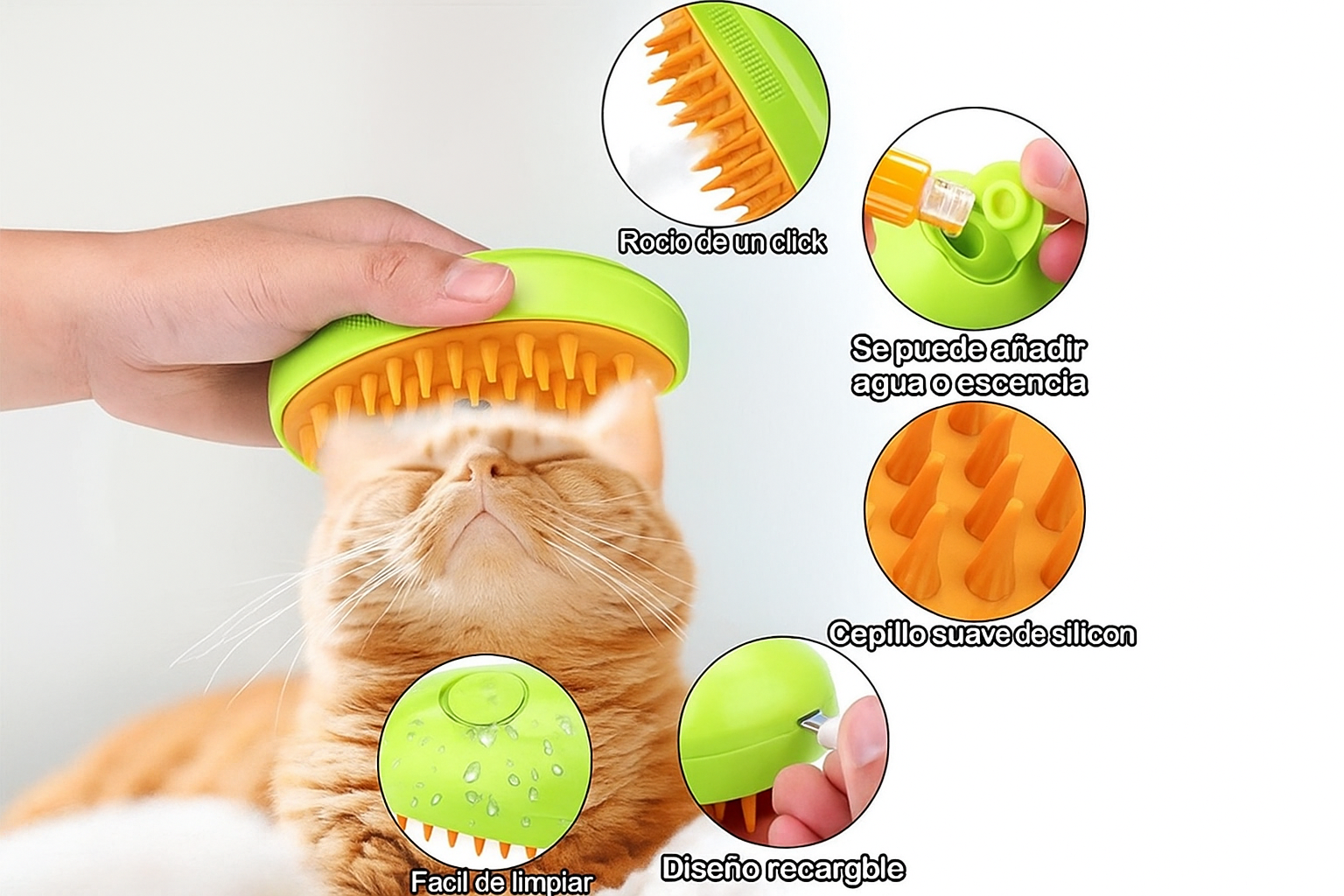 🎁 Cepillo vapor para  mascota